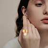 304 Stainless Steel Open Cuff Finger Rings RJEW-UN00010-6