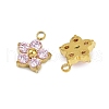 304 Stainless Steel Micro Pave Cubic Zirconia Charms STAS-B088-01G-01-2