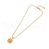 304 Stainless Steel Daisy Flower Pendant Necklaces for Women FS-WGB7A35-04-2