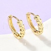 Heart Brass Hoop Earrings EJEW-Z102-07G-1