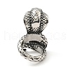 316 Stainless Steel Snake Finger Ring RJEW-C030-05A-AS-2