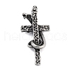 Retro 304 Stainless Steel Big Pendants STAS-I205-39AS-03-1