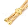 Twisted Nylon Cord Silder Bracelets DIY-B066-03G-18-3