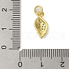 Rack Plating Brass Micro Pave Cubic Zirconia Pendants KK-P279-27A-G-3