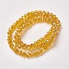 Electroplate Transparent Glass Beads Strands EGLA-A034-T3mm-T13-2