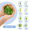 320Pcs 8 Style Transparent Acrylic Pendants TACR-TA0001-18-5