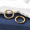 Ion Plating(IP) 304 Stainless Steel Hoop Earrings EJEW-P177-G-07-2