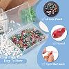 Craftdady 220Pcs 11 Colors Electroplate Glass Faceted Teardrop Beads Strands EGLA-CD0001-09-4