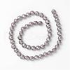 Faceted Round Non-Magnetic Synthetic Hematite Beads Strands G-D800-04-2