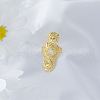 Brass Adjustable Finger Rings for Women AX2322-4