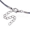 Waxed Cotton Cord Necklace Making MAK-S034-014-4