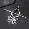 Tibetan Style Alloy Octopus Hair Sticks PW-WG3AEA5-02-2