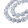 Electroplate Transparent Glass Beads Strands EGLA-T008-024-B02-3