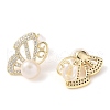Mother's Day Jewellery Natural Pearl Stud Earrings EJEW-L286-03G-2