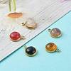 Handmade Natural Mixed Gemstone Pendants PALLOY-JF00790-3