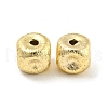 Brass Textured Beads KK-P258-04A-G-1