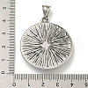 316 Surgical Stainless Steel Pendants STAS-Z073-73AS-04-3