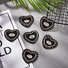 Heart with Evil Eye Appliques DIY-WH0401-28-5