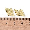 Brass Stud Earrings Findings KK-B087-08G-3