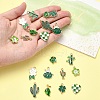 20Pcs 10 Styles Alloy Enamel Pendants ENAM-YW0004-21-3
