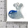 Snail Resin Pendants RESI-E059-09-3