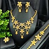 Brass Bracelets & Earrings & Necklaces & Rings Sets FS-WGD70CA-06-1