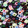 1200Pcs 12 Colors Opaque Acrylic European Beads MACR-TA0001-20-24