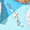 Ocean Theme Synthetic Turquoise Pendant Decorations HJEW-JM03428-03-2