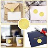 34 Sheets Self Adhesive Gold Foil Embossed Stickers DIY-WH0509-008-4