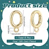 SUNNYCLUE 6Pcs Brass Spring Gate Rings FIND-SC0010-94-2