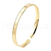 Brass Cuff Bangles for Women BJEW-G742-01G-4