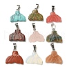 Natural & Synthetic Mixed Gemstone Pendants G-Z067-01P-01-2