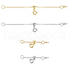 6Pcs 6 Style Brass Cable Chain Necklace Making FIND-AB00047-1