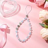 Heart Cat Eye Mobile Straps HJEW-JM03427-02-1
