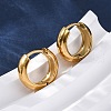 316 Surgical Stainless Steel Hoop Earrings for Women EJEW-G429-01B-G-1