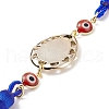 CCB Plastic Teardrop Pendant Decorations HJEW-JM00720-01-4