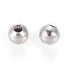 304 Stainless Steel Hollow Round Seamed Beads STAS-R032-6mm-2