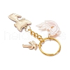 Alloy Acrylic Cat Goldfish Keychains KEYC-JKC01214-01-4