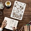 Plastic Reusable Drawing Painting Stencils Templates DIY-WH0202-275-3