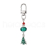 Christmas Series Alloy Enamel & Glass Beads Pendant Decoration HJEW-TA00349-4