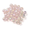 UV Plating Luminous Transparent Acrylic Beads OACR-P010-07A-3