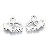 201 Stainless Steel Charms STAS-R116-028-2