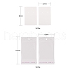 200Pcs 2 Style Cardboard Display Cards and OPP Cellophane Bags CDIS-LS0001-05A-2