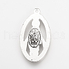 Tibetan Style Alloy Pendants X-TIBEP-Q078-38AS-RS-5