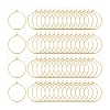 Unicraftale Long-Lasting Plated Brass Hoop Earrings Findings KK-UN0002-45C-1