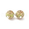 Handmade Resin Indonesia Round Beads IPDL-P005-07KCG-01-1