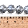 Transparent Electroplate Glass Beads Strands EGLA-N002-34D-F03-2