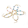 Polymer Clay Beads Stretch Bracelets BJEW-JB06565-1