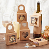   30Pcs 3 Styles Square Kraft Paper Festival Gift Storage Boxes with PVC Window and Hole Handle CON-PH0003-05C-5