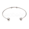 Tarnish Resistant Fashion 304 Stainless Steel Cuff Bangles Torque Bangles BJEW-H473-01P-4